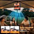 thumbnail image 4 of Camping Fan Portable with 4 Lights, 11000mAh Rechargeable Battery Operated Fans, Outdoor Beach Tent Fan, 4 Speed, 4 Timer, Adjustable Rotation for Picnic, BBQ, Fishing,Travel, 4 of 8