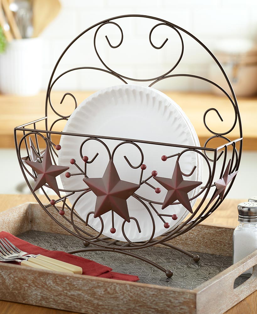 Decorative Plate Holders Stars and Berries