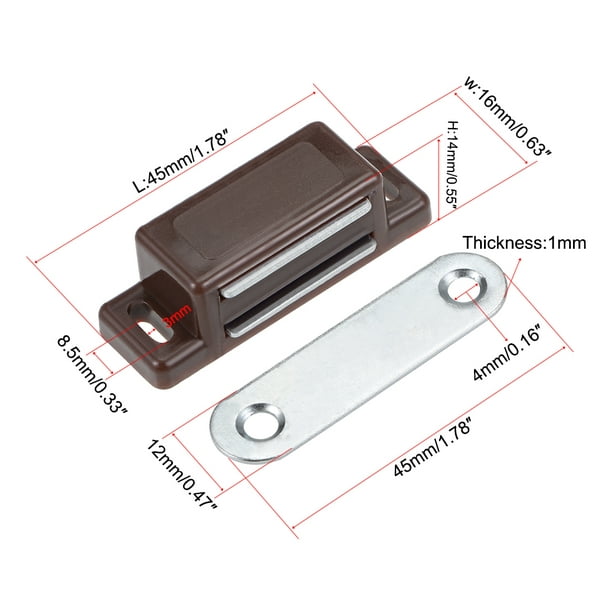 Loquet magnétique et verrou pour profilé aluminium