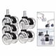 thumbnail image 4 of Ruedas universales para silla de oficina, 5 unidades, de repuesto, giratorias 360 degree, silenciosas, para escritorio Negro A, 4 of 9