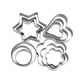 thumbnail image 1 of 12 Piezas Molde de Gelatina Metal Estaño para Hornear DIY Herramienta Sunnimix Juego de cortador de galletas, 1 of 8