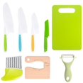 thumbnail image 1 of 7 Pieces Toddler Chopper Mini Chef Knife Suit Kid Knife Kitchen Knife Set Plastic Kids Cooking Knife Set, Kitchen Utensils And Gadgets, 1 of 5