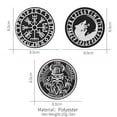thumbnail image 5 of FaithHeart 3 Pcs Military Morale Patches Viking Wolf Norse Rune Compass Odin Embroidered Emblem with-Velcro Gifts for Son Grandson Brother Christmas, 5 of 10