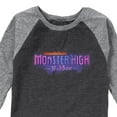 thumbnail image 3 of Monster High - MH The Movie Logo - Toddler & Youth Raglan Graphic T-Shirt, 3 of 4