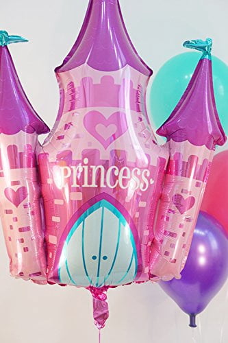 Kaleidoscope Princess Castle Foil Mylar Balloon (5 Pieces)