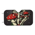 thumbnail image 7 of Haiem Red Mushrooms Car Windshield Sun Shade - Blocks UV Rays Sun Visor Protector, Sunshade to Keep Your Vehicle Cool, Universal Fit SUV Van Sedan-Medium, 7 of 7