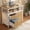 Light Walnut, variant on Fnova Modern Lateral File Cabinet with Lock for Letter-Sized File, Rolling Wood Filing Cabinet Printer Stand with 2 Drawers, Dark Walnut