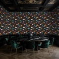 thumbnail image 5 of Peel and Stick Wallpaper Vibrant Butterflies Floral Dark Wall Mural 23.6in x 9.8ft Self Adhesive Removable Wall Paper Renter Friendly Wallpaper for Nursery Bedroom Cabinets, 5 of 8