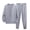 Grey, variant on MEICHEN Pajamas for Women Set Solid Color Sweatshirt Casual Fashion Long Sleeved Round Neck Top Sweatpants 2 Piece Set Sweatsuits Women's Sleepwear