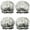 Gray Marble Gold, variant on Shower Caps,Black Marble Gold Line Pattern Waterproof Shower Cap for Women 4 Pieces,Double Reusable Hair Cover for Shower PEVA Elastic Stretch Hem
