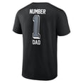 thumbnail image 3 of Men's Black Las Vegas Raiders Number One Dad T-Shirt, 3 of 3