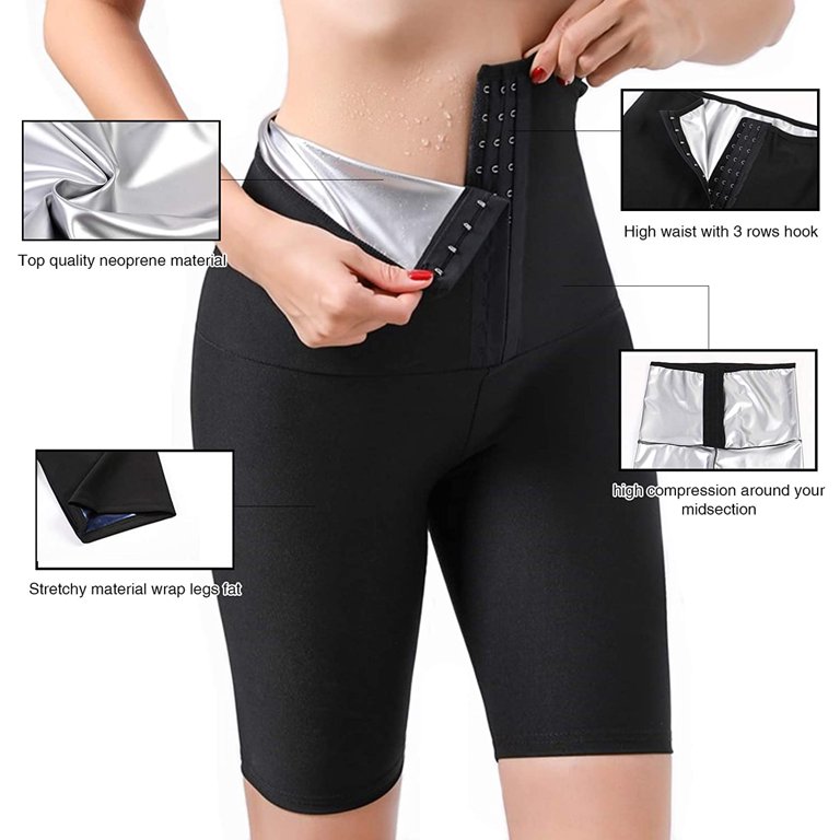 Sauna Leggings for Women Sweat Pants High Waist Compression Slimming Hot  Thermo Workout Training Capris Body Shaper