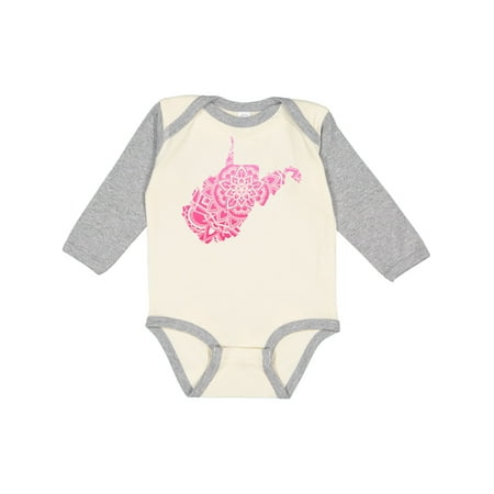 

Inktastic West Virginia Silhouette Mandala Gift Baby Boy or Baby Girl Long Sleeve Bodysuit