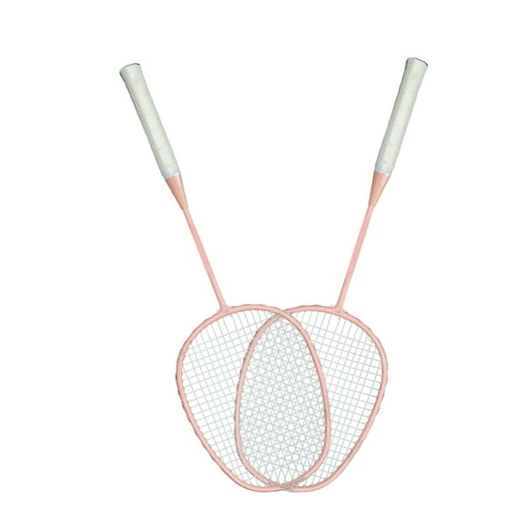 Sports Badminton Racket, Wire Protector Reasonable Beat Face Professional Badminton Racket Set with Storage Bag for Badminton Court