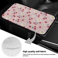 thumbnail image 7 of Yuyamidu Cherry Center Console Armrest Covers for Cars Trucks Sedans Armrest Cover Daisy Automotive Arm Rest Cushion Pad Protector Flannel Car Comfort Accessories, Pink, 7 of 7