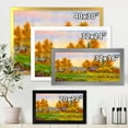 thumbnail image 4 of Designart 'Orange Fields With Haystacks I' Lake House Framed Art Print, 4 of 4