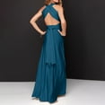 thumbnail image 3 of AherBiu Robes de Soirée pour Femmes Sans Manches Col en V Profond Croisé Robe Maxi Cocktail, 3 of 3