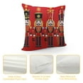 thumbnail image 4 of GOSMITH  Fashion Home Decor Pillowcase Red Xmas Nutcracker Square Throw Pillow Cover Cushion Case Print, 4 of 5