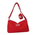 thumbnail image 4 of Bolso bandolera para mujer, portátil, elegante y ligero, tipo hobo. Rojo, 4 of 9