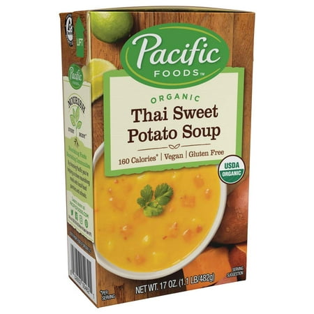 (2 Pack) Pacific Organic Thai Sweet Potato Soup, 17 (The Best Thai Coconut Soup)