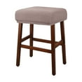 thumbnail image 5 of Stretch Bar Stool Covers Rectangular, Jacquard Washable Vanity Stool Seat Covers with Elastic Bands, Saddle Style Slipcovers for Counter Stools, 5 of 8