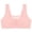 A2 Pink, variant on Brass for Women No Underwire Breathable Mesh Racerback Bras Full Coverage Push Up Bras
