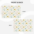 thumbnail image 4 of Rocae Chicken Printed Heat Resistant Place Mats,Classic Hemstitch Cloth Fabric Placemats Imitation Linen Place Mat Table Mats 18x12 inch, 4 of 9