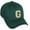 Hunter Green, variant on Classic 3D Varsity White Neon Orange Initial Letters Baseball Dad Hat, Navy, Letter H