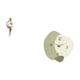 thumbnail image 5 of Figura artística, escultura abstracta, reloj de pared, pieza decorativa de resina, reloj silencioso, adecuado para sala de estar, dormitorio, oficina,, 5 of 8
