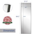 thumbnail image 3 of Hans&Alice 65''x22'' Full Length Mirror Floor Standing Mirrors, Full Body Mirror,Wall-Mounted Dressing Mirror, Large Mirrors for Bedroom, Living Room Fitting Room (Grey), 3 of 7