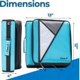 thumbnail image 2 of Case-it The Universal Zipper Binder - 2 inch O-Rings - Padded Pocket that holds up to 13 inch Laptop/Tablet - Multiple Pockets - 400 Page Capacity - Comes with Shoulder Strap - Teal LT-007, 2 of 7