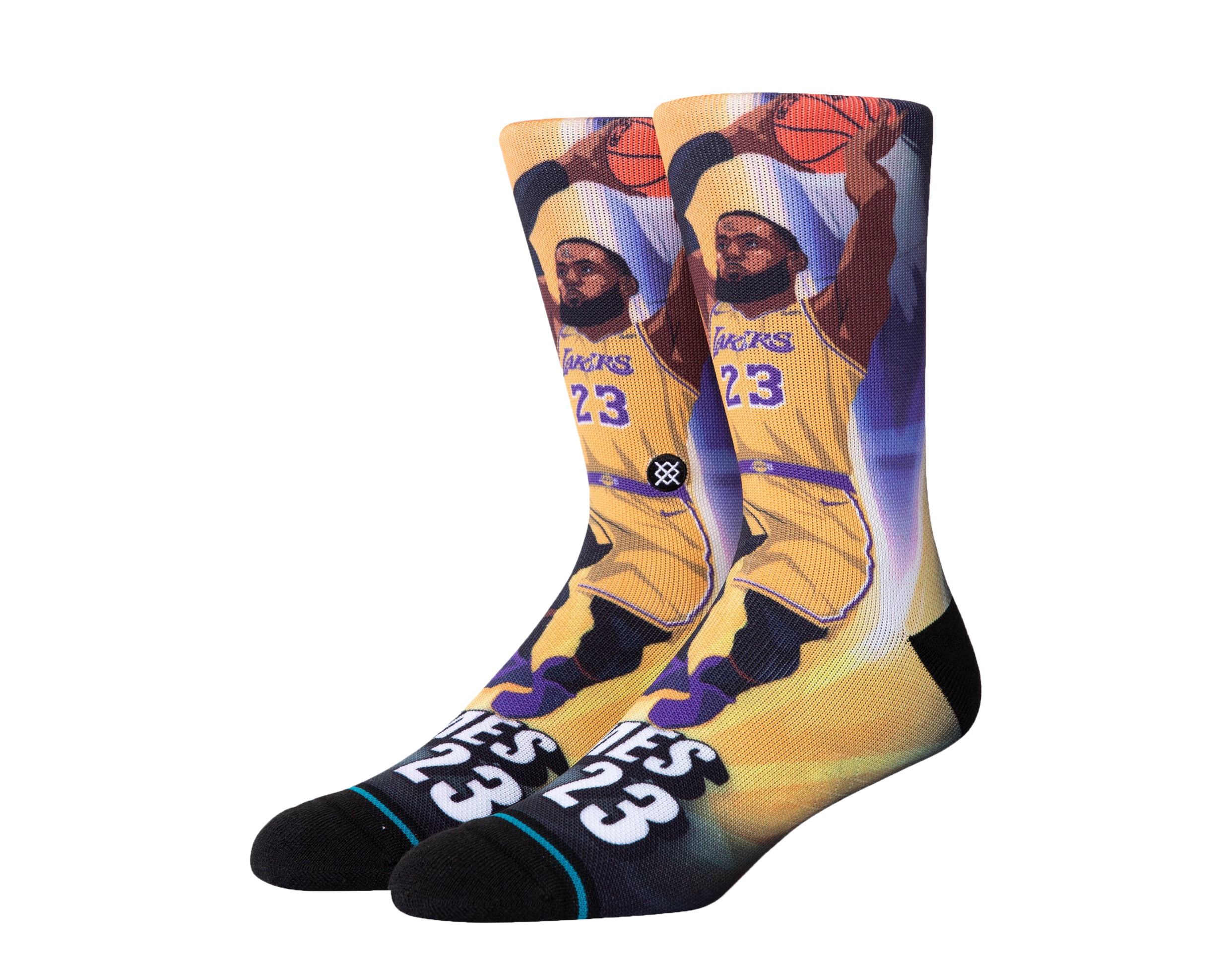 lebron lakers socks