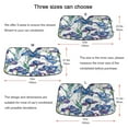 thumbnail image 5 of ALAZA Irises Flowers Windshield Sun Shade Car Foldable Sun Visor Block UV Rays Protector 53"x23.5", 5 of 8