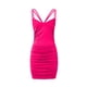 thumbnail image 4 of Vestido cruzado sexy sin espalda con lentejuelas para mujer: vestido ajustado de color liso con mezcla de spandex, perfecto para fiestas/salidas nocturnas, varias tallas, 4 of 6