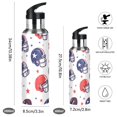 thumbnail image 2 of Yayeee 20oz Insulated Water Bottle Double Wall Stainless Steel with Flip Straw Lid, Star Spangled Helmets, 2 of 7