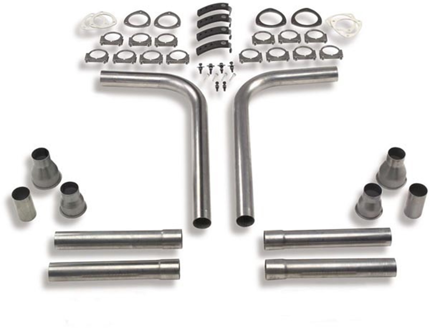 Hooker 16500HKR Dual Competition Header Back Exhaust System Kit; 2.25