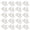 White green lattice, variant on Tizuqe Pack Of 20 Wire Organizers Cable Clips For Effortless Cable Management Solution