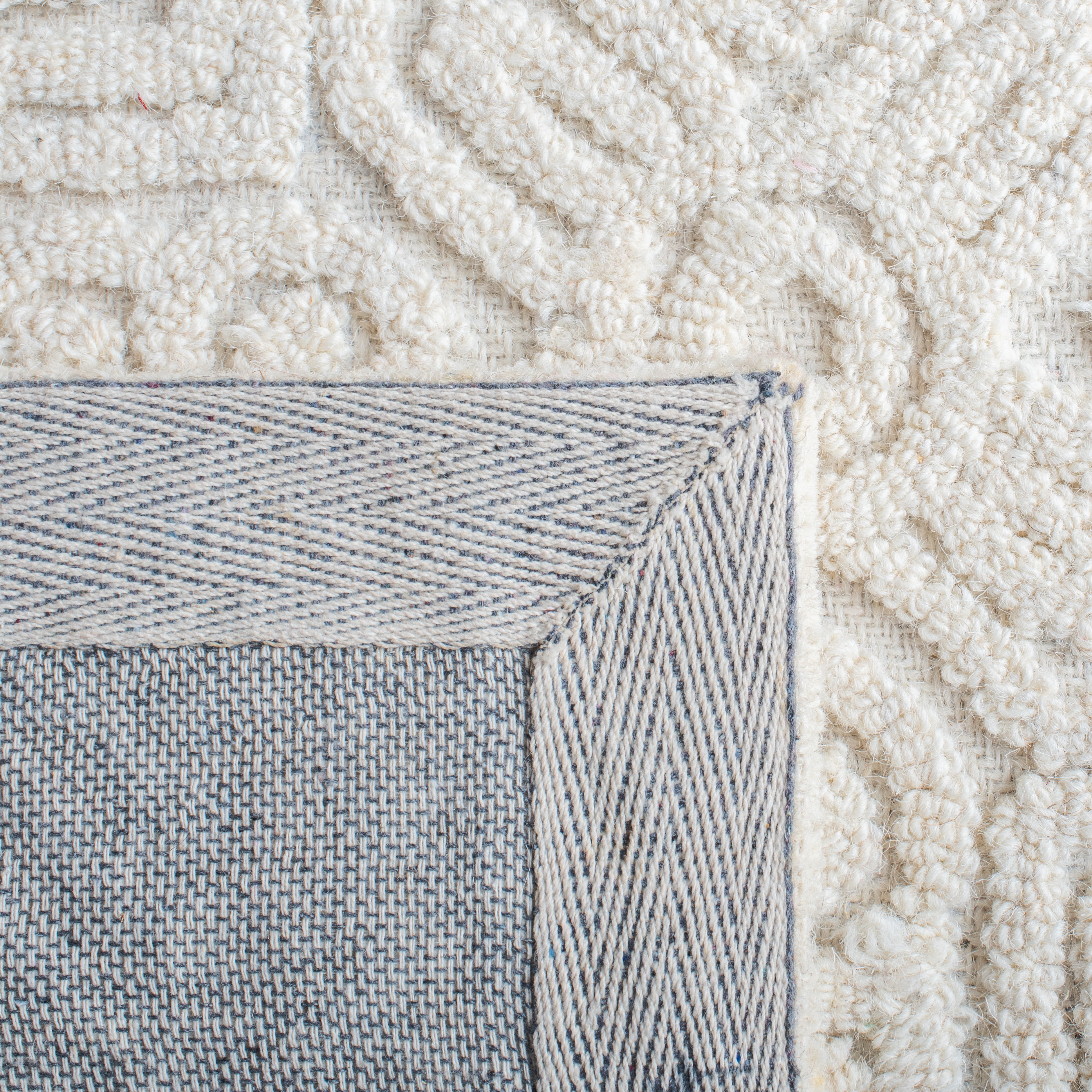 SAFAVIEH Textural Dinah Geometric Area Rug, Ivory, 9' x 12'