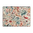 thumbnail image 5 of Yayeee Area Rugs for Living Room 6.7'x4.8' Non Slip Washable Bedroom Floor Carpet, Watercolor Leaves, 5 of 5