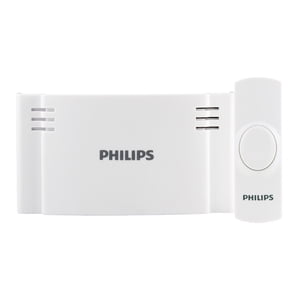 Philips Battery-Operated 2-Melody Doorbell Kit, White