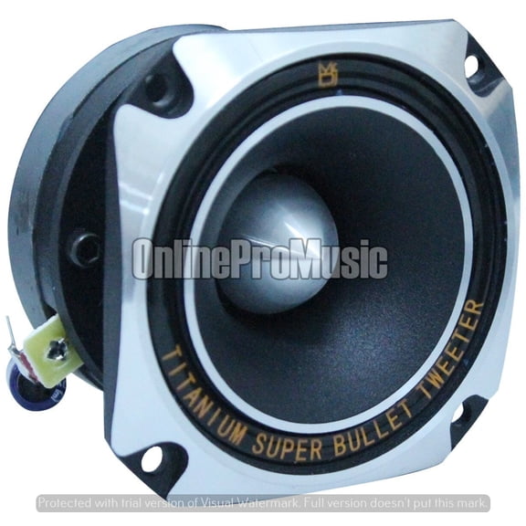 Mr. Dj USA HDT700S 3.5-Inch Titanium Bullet Tweeter w/ 10 Ounce Ferrite Magnet Chrom