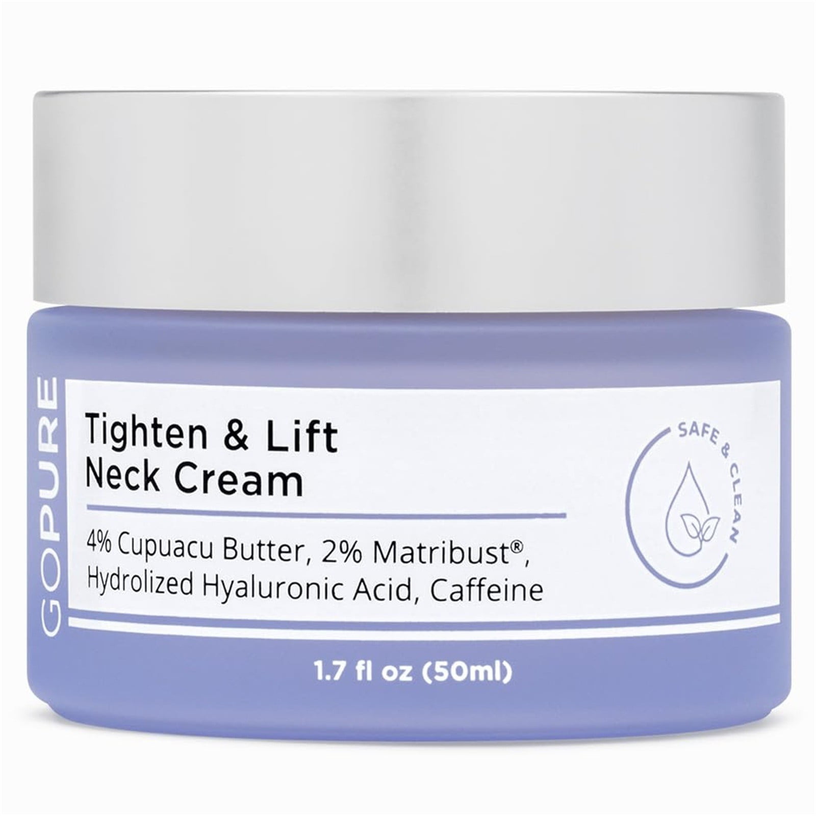 Crema para el cuello GoPure Tighten & Lift: 4 % de manteca de cupuaçu