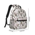 thumbnail image 2 of Goofa Flowe Rooster Pattern Comfortable Student Backpack - Ergonomic Design, Durable, Water-Resistant, Multi-Compartment,Travel, and Outdoor Activities, 2 of 5