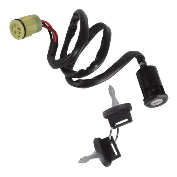 Ignition Key Switch for Honda TRX450ES TRX450S Foreman 4X4 1998-2001, Replaces 35020-HN1-013, 35020-HN1-A01, 35020-HN1-003, with 2 Keys