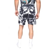 NASA Astronaut Spaceman Men's Black & White Tie Dye Shorts - (2XL)