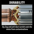 thumbnail image 5 of Makita GD0600 1/4" Paddle Switch Die Grinder, with AC/DC Switch, Blue, 5 of 7