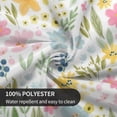 thumbnail image 6 of Floral Round Tablecloth 70 Inch Watercolor Colorful Flower Leaves Table Cloth Spring Summer Holiday Table Covers Polyester Indoor Outdoor Farmhouse Tablecloth for Kitchen Dining Party Picnic, 6 of 6
