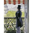 thumbnail image 2 of Caillebotte, Gustave 25x32 White Modern Wood Framed Museum Art Print Titled - Man on a Balcony, Boulevard Haussmann, 2 of 4