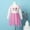 D Pink, variant on NAISIBABY Girls Casual Dress, Long Sleeve Heart Sequined Mesh Pleated Dress Pink 4-5T