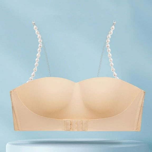 Hemoton 1 Pair of Elegant Bra Strap Chain for Women Decorative Bra Straps Replacements Bra Shoulder Straps for Dresses Underwear Shoulder Straps Accessories